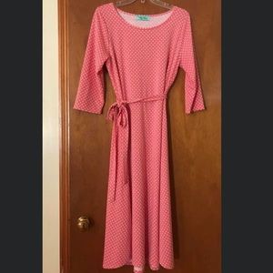 Pink & White Polka Dot Dress